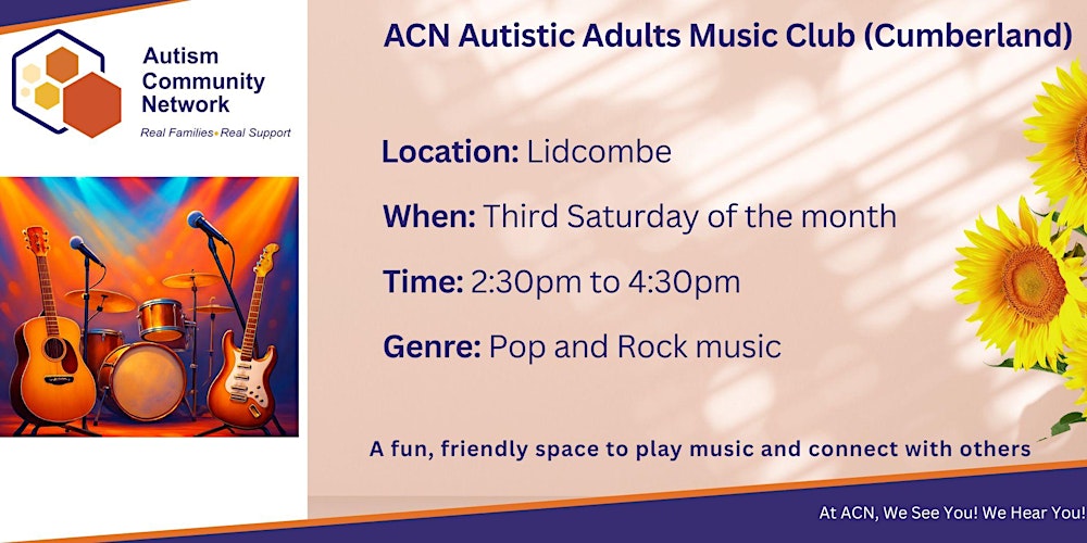 ACN Autistic Adults Music Club - (Cumberland)