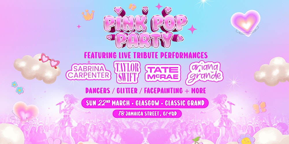 The Pink Pop Party Is Coming To Glasgow!