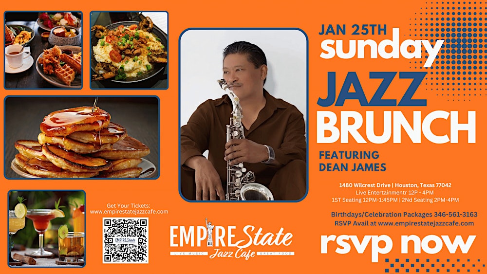1/25 - Sunday Jazz Brunch w/ Dean James (Noon Seating)