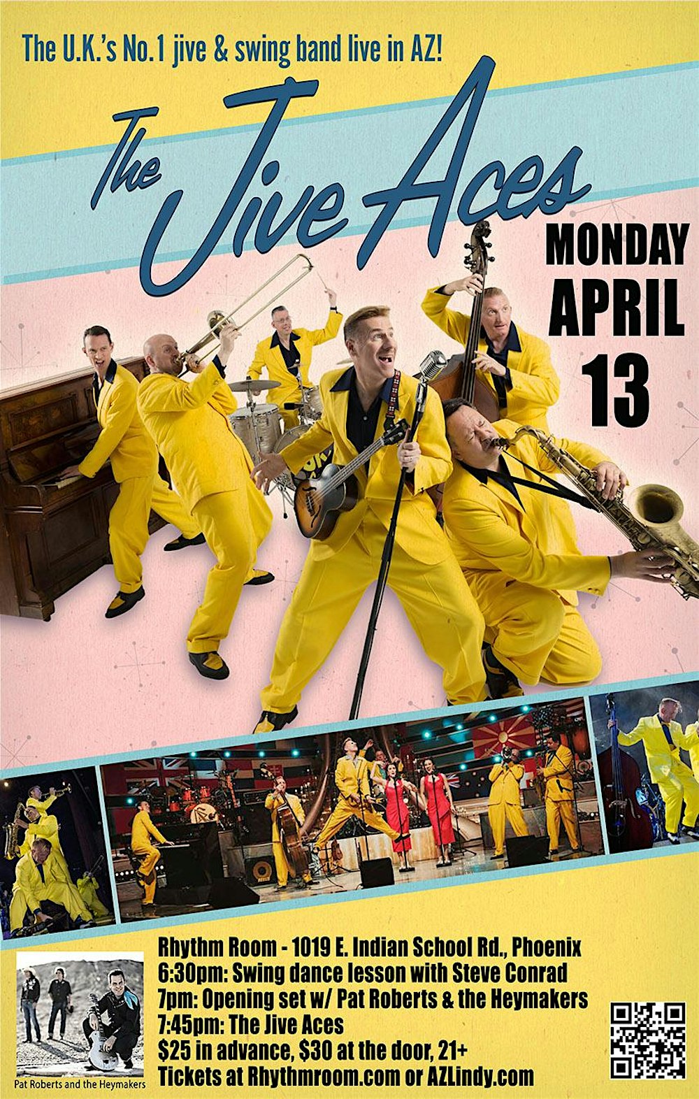 The Jive Aces with Pat Roberts & The Heymakers @ The Rhythm Room in Phoenix