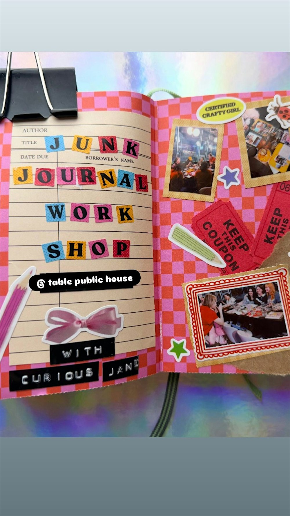 Vision Board Junk Journal Workshop