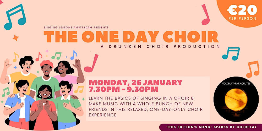 Let Sparks Fly: The One Day Choir by Singing Lessons Amsterdam