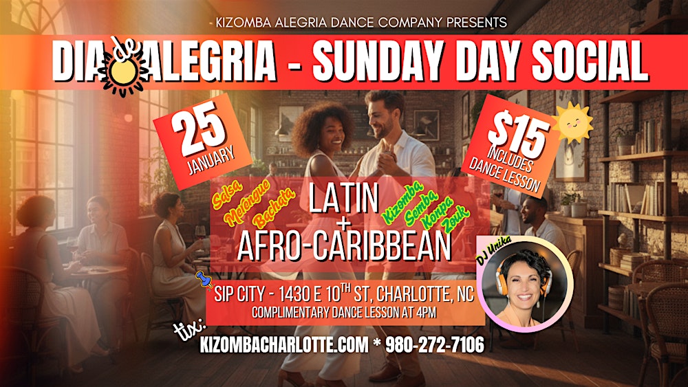 Day Social! Latin and Afro-Caribbean Music (Kizomba lesson included)