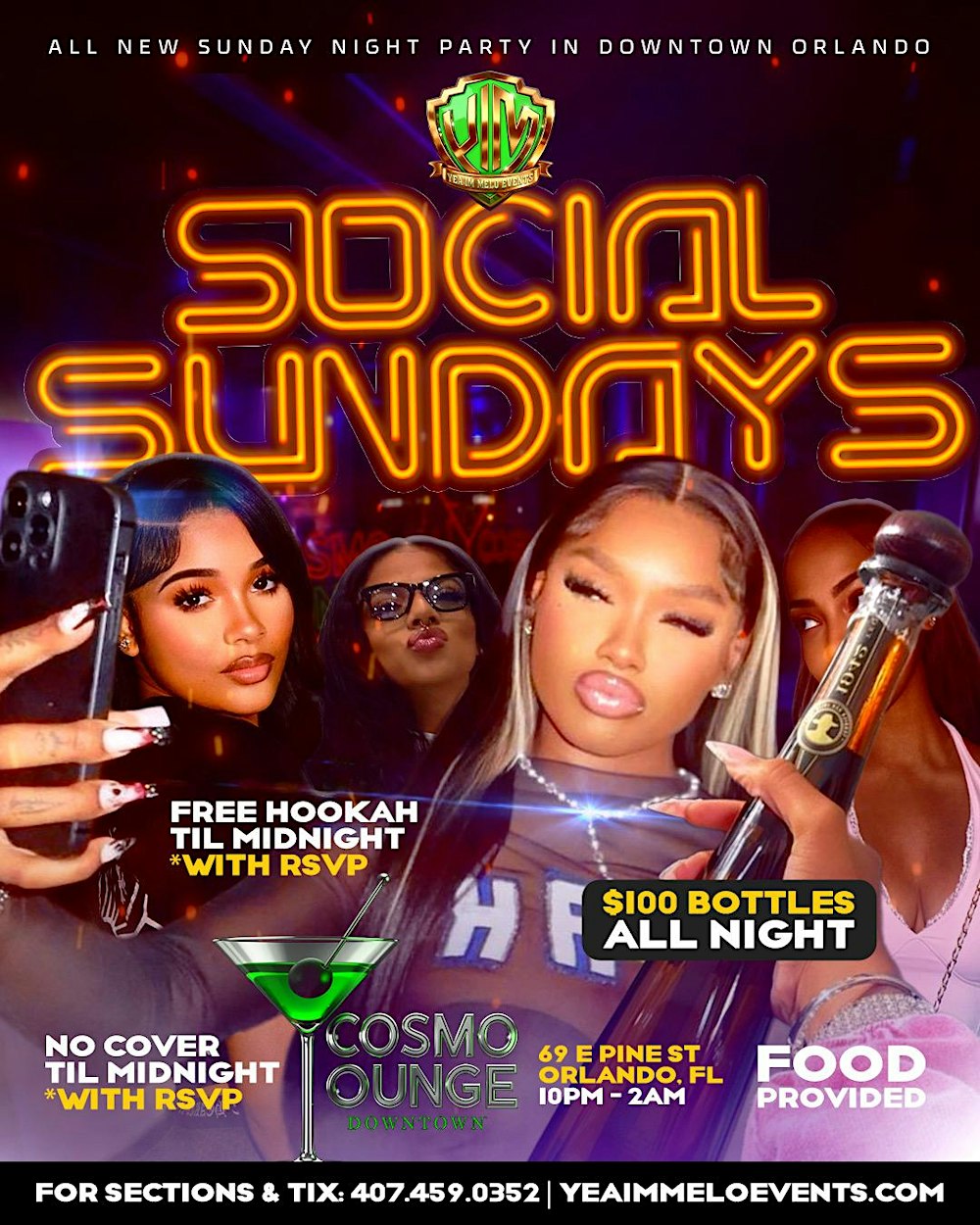 SOCIAL SUNDAYS - Cosmo Lounge Downtown