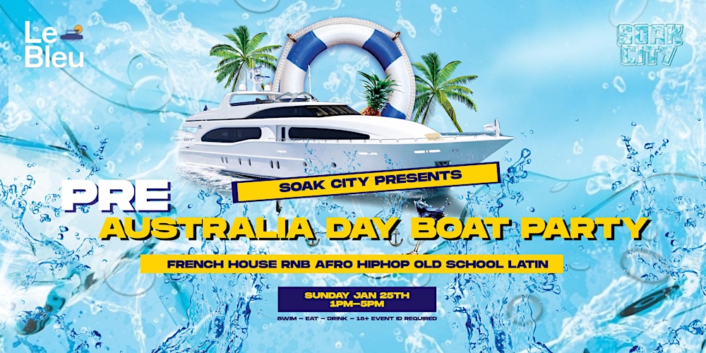 Pre Australia Day Boat Party + Swimming