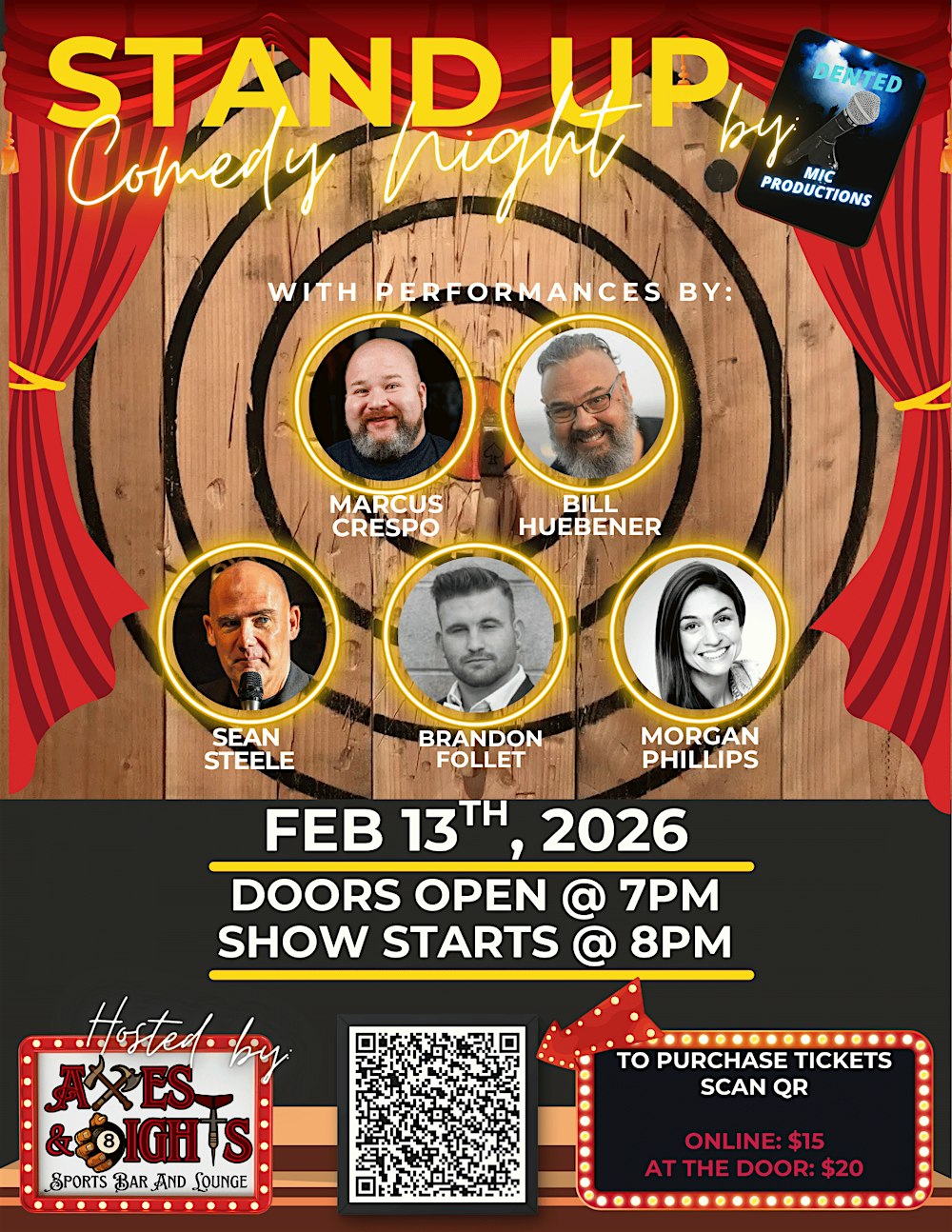 Dented Mic Comedy @ Axes and Eights