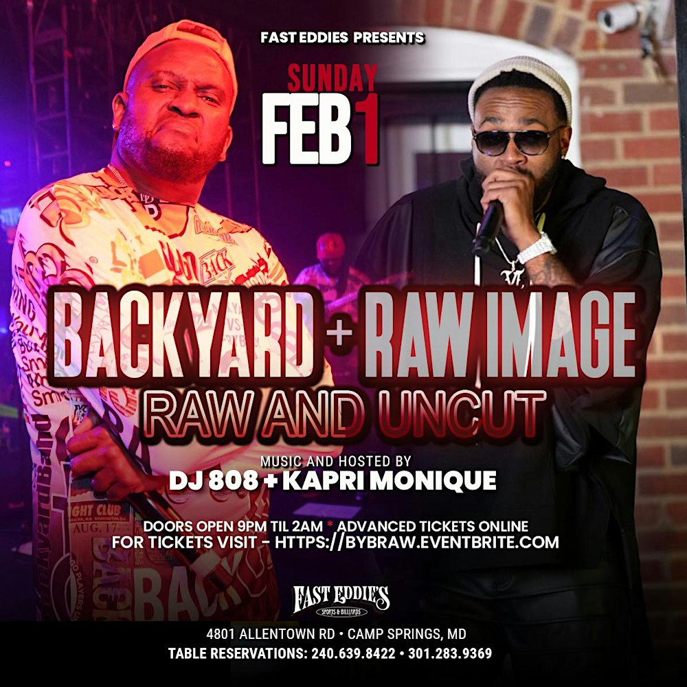 Backyard and Raw Image at Fast Eddies