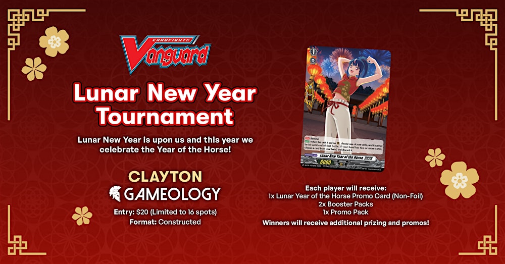 VANGUARD - Lunar New Year Tournament - Gameology CLAYTON - 08/02/26