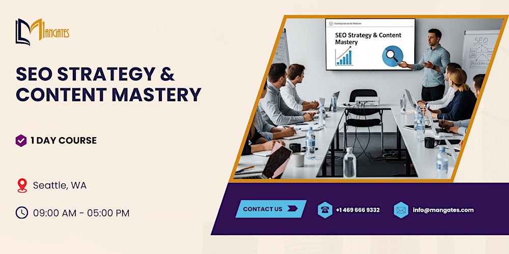 SEO Strategy & Content Mastery: 1 Day Course in Seattle, WA