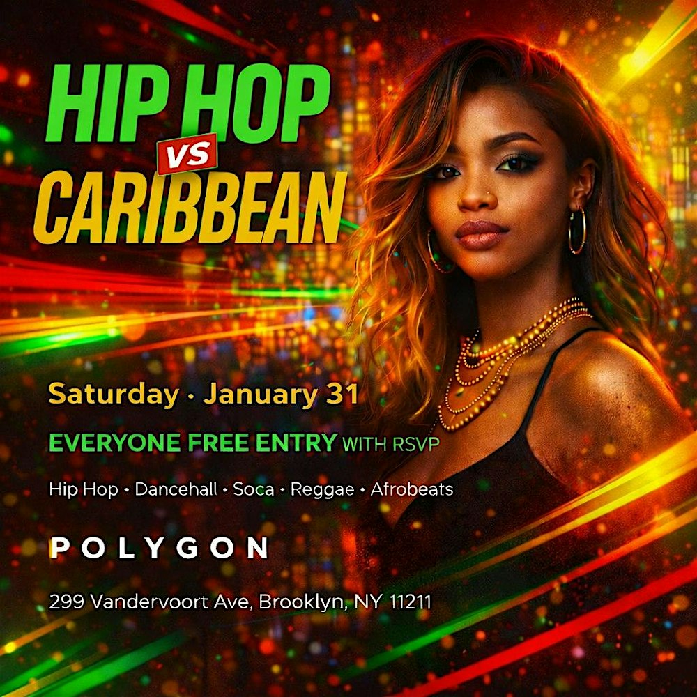 Hip Hop vs Caribbean at Polygon: Free entry with RSVP