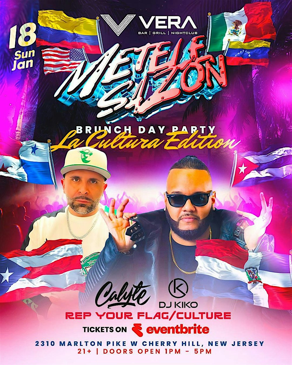 Métele Sazón: La Cultura Edition – Brunch Day Party  Rescheduled for Jan 24