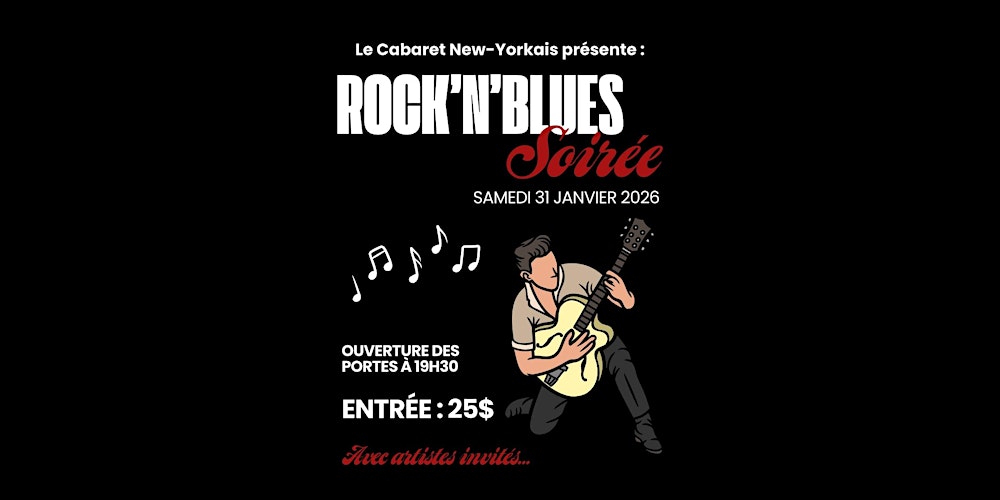 Soirée Rock'n'Blues – Musique live au Cabaret