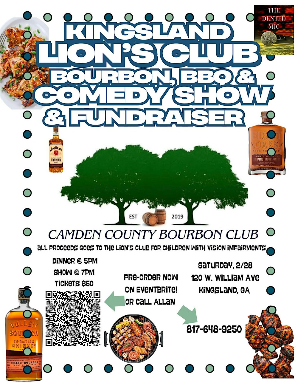 Dented Mic Comedy Bourbon, BBQ and Comedy Show