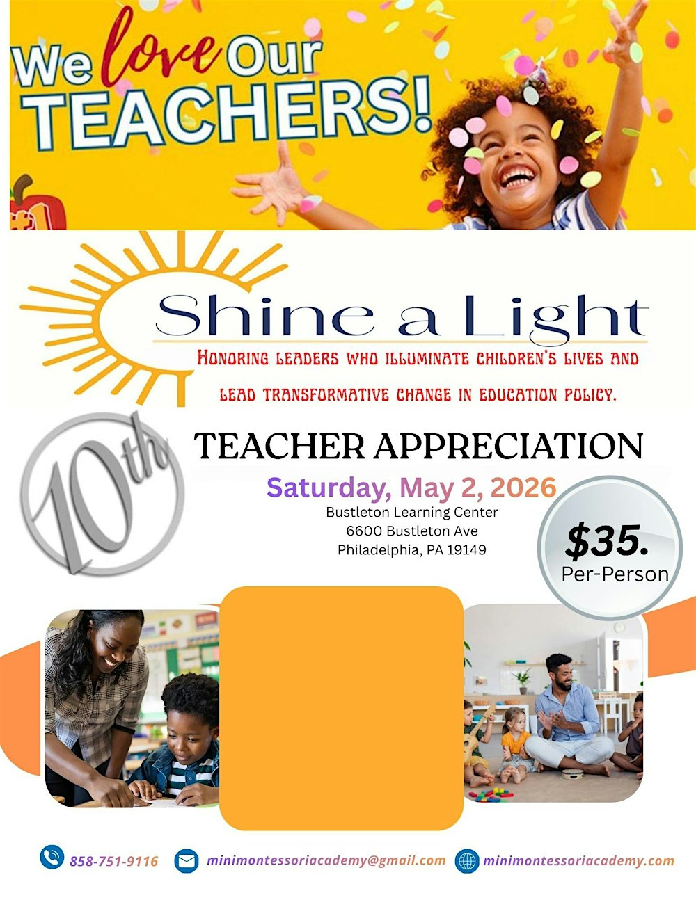Mini Montessori 10th Teacher Appreciation Celebration 2026