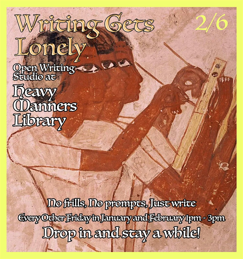 Writing Gets Lonely: Open Writing Studio (2/6)
