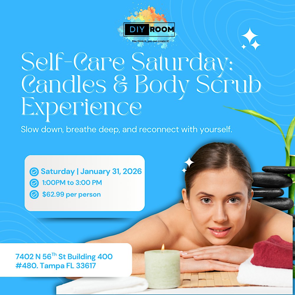 ✨ Self-Care Saturday: Candles & Body Scrub Experience ✨