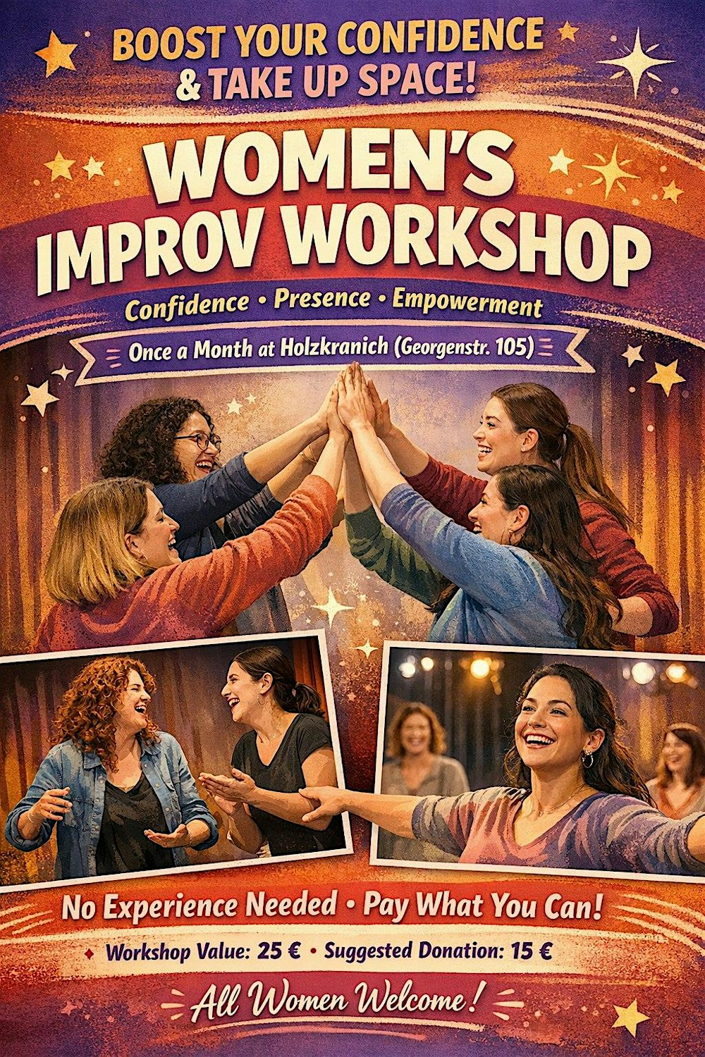 Claim your power! Women only improv workshop