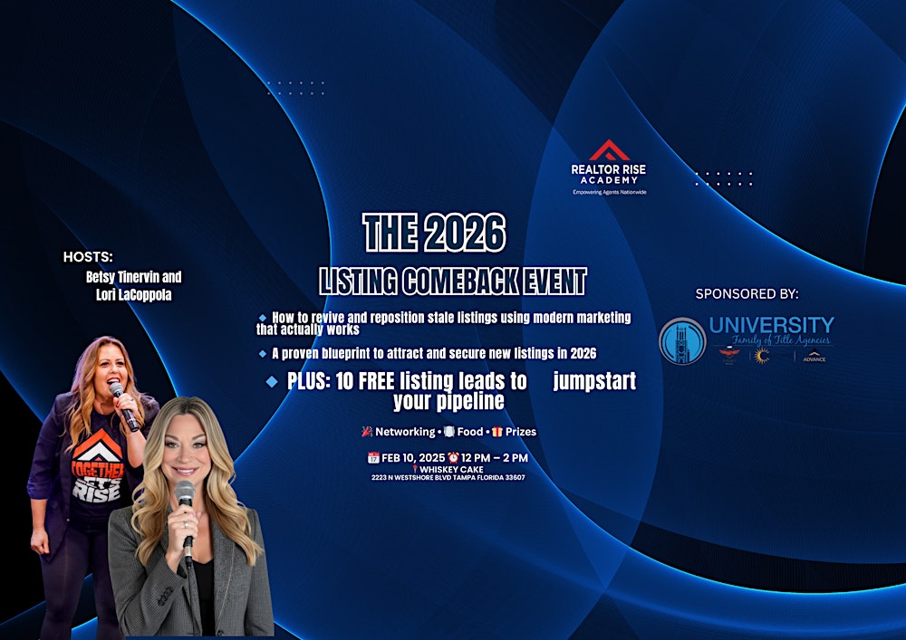 THE 2026 LISTING COMEBACK EVENT!