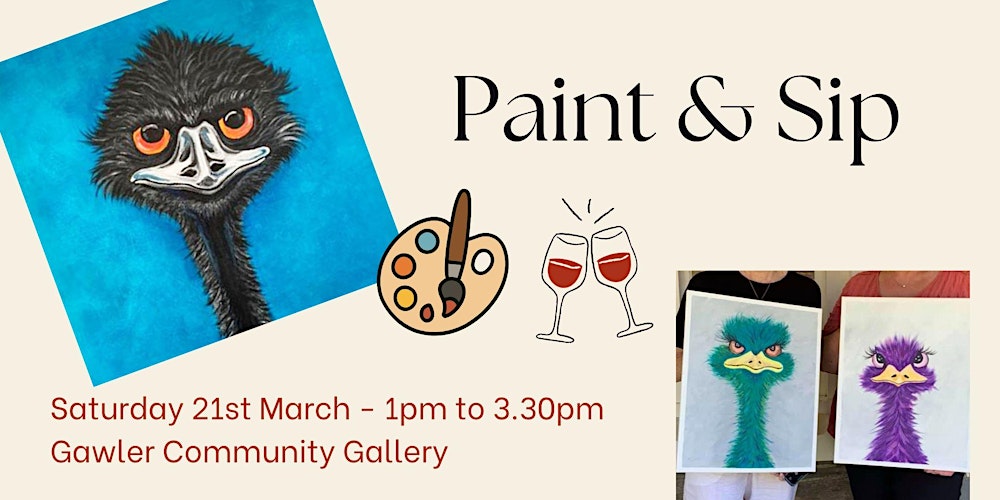 Create & Sip - Emus in Acrylics