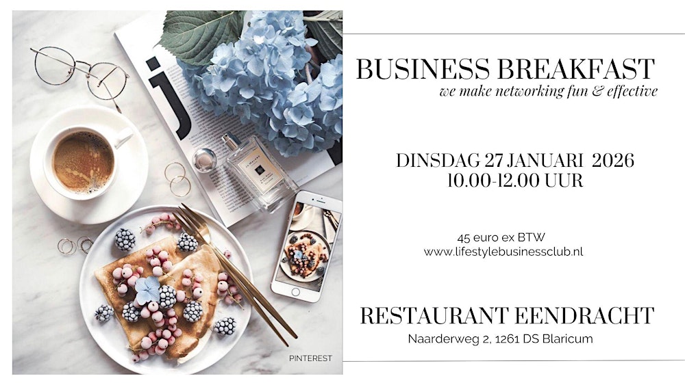 Netwerk ontbijt in 't Gooi