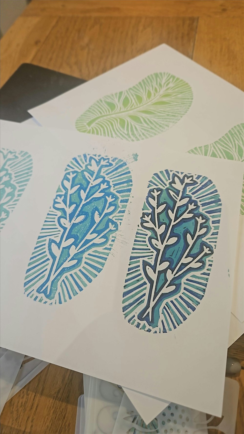 Monthly Makes - 3 layer lino Print, Reduction Printing