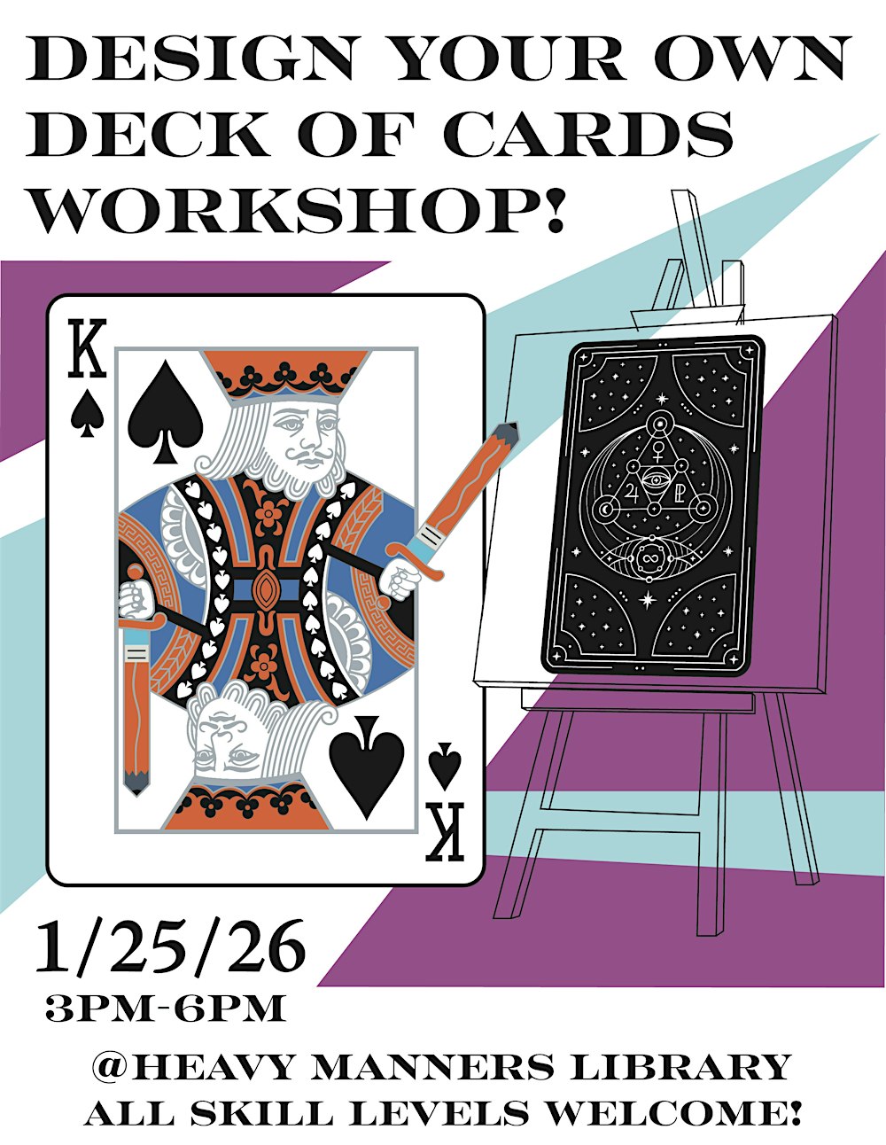 Designing Playing & Tarot Cards: A Creative Workshop w/ Luke Libero (1/25)