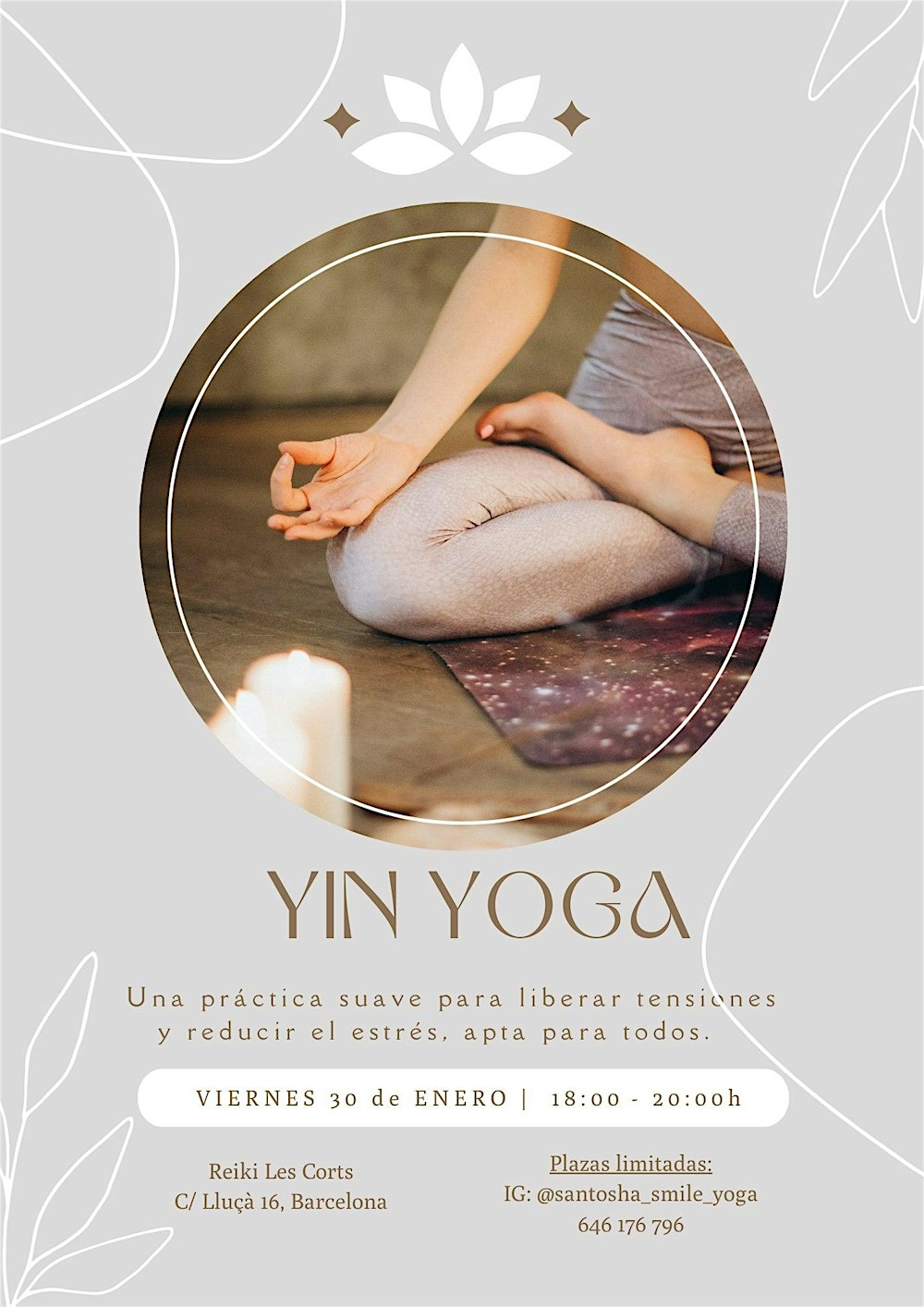 Taller de Yin yoga