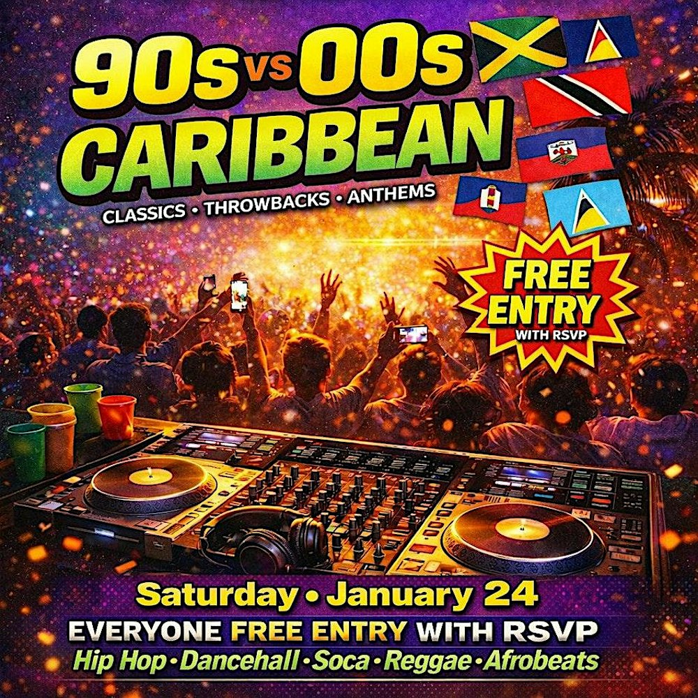 90s vs 00s Caribbean Throwback Party at Polygon: Free entry with RSVP