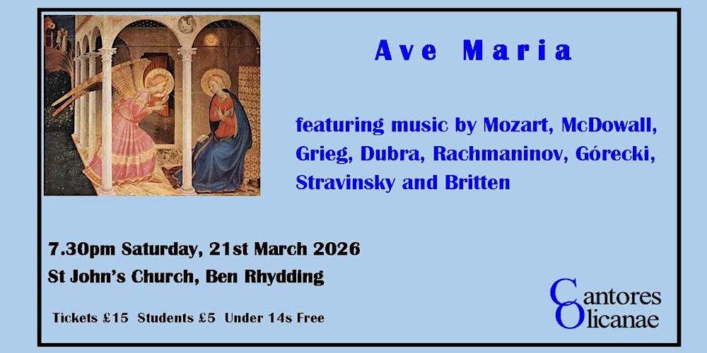 Cantores Olicanae Spring Concert - 'Ave Maria'