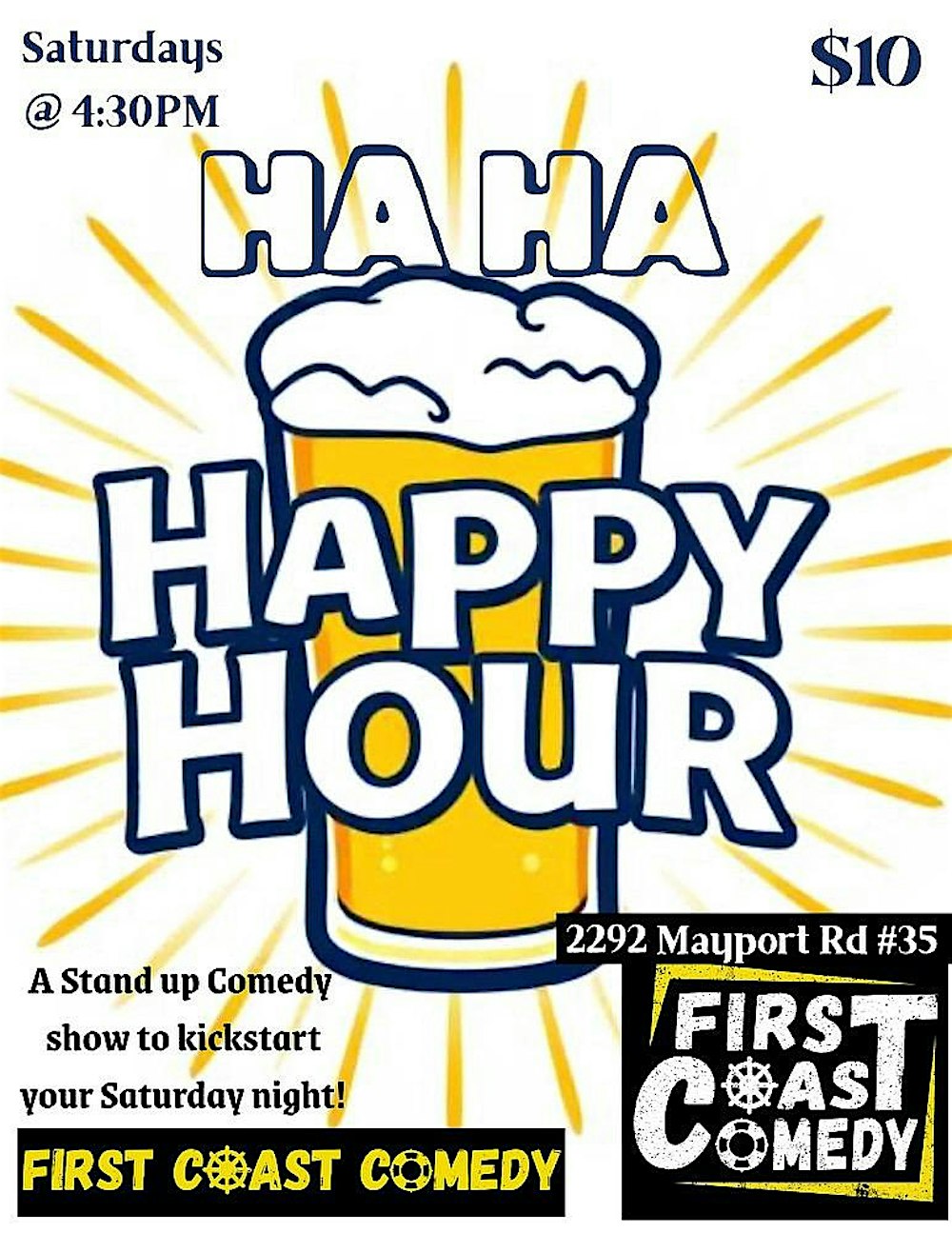 The Happy Hour Comedy Open Mic w/ Featured Professional Comedians