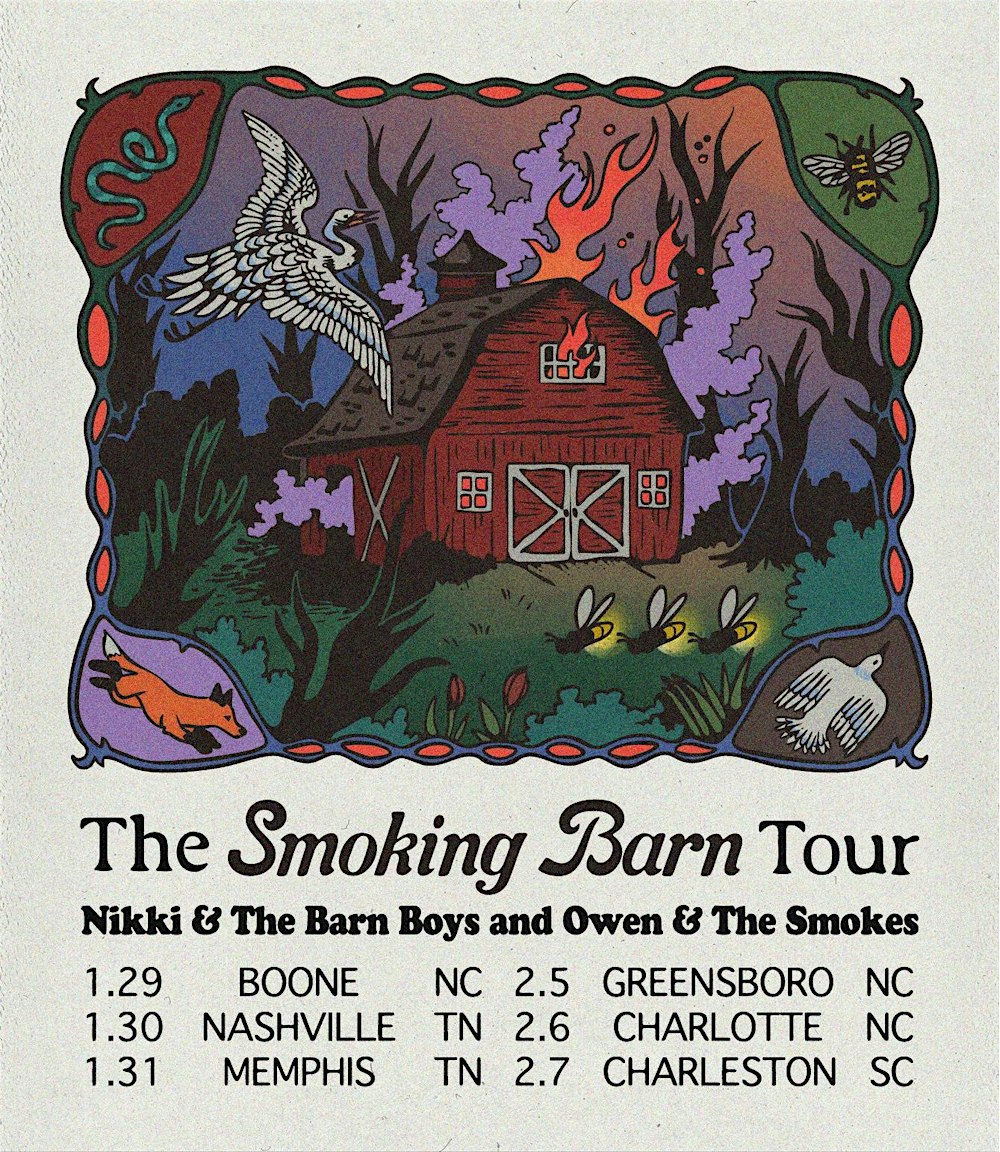 Venue: Nikki and the Barn Boys | Owen and the Smokies | Greylee