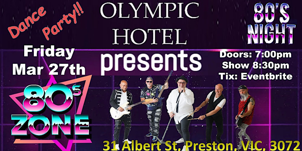 The Greatest Decade is Here: 80s Zone Tribute Band