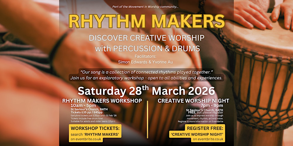Creative Worship Night - movement, rhythm, art and voice, in Bath
