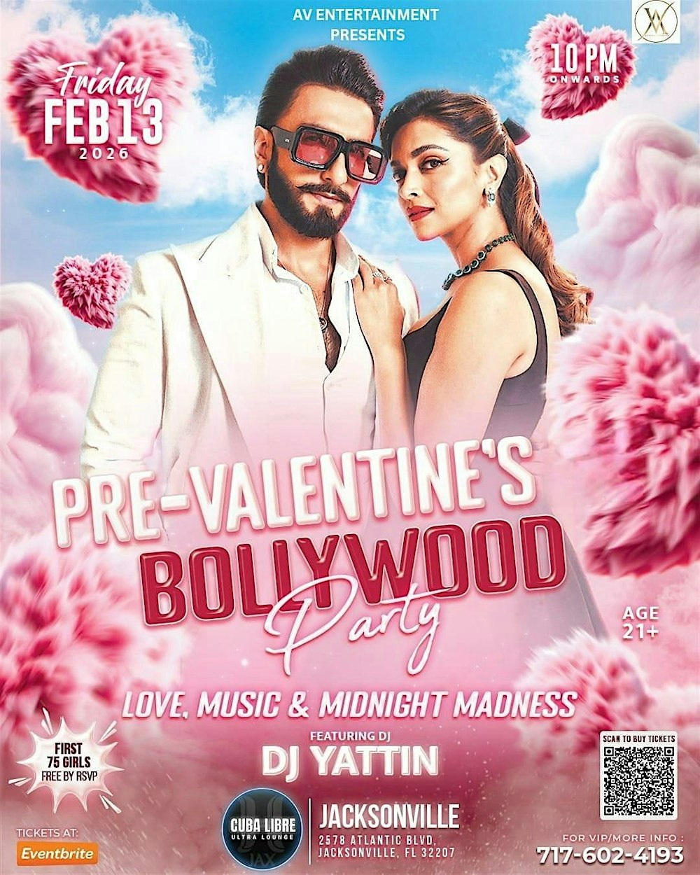 VALENTINE’S EVE BOLLYWOOD PARTY: LOVE, MUSIC & MIDNIGHT MADNESS