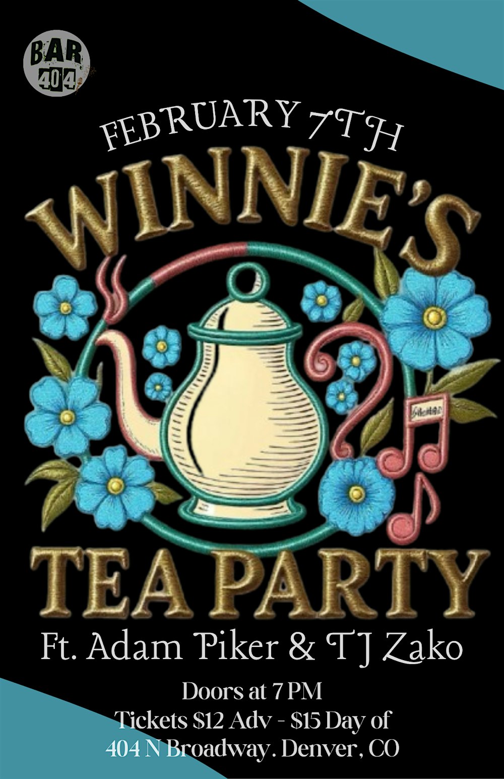 Winnie's Tea Party feat Adam Piker & TJ Zako