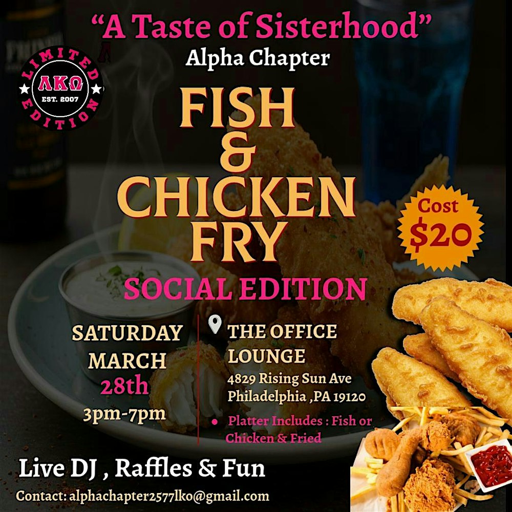 A Taste Of Sisterhood Fish & Chicken Fry Social Edition