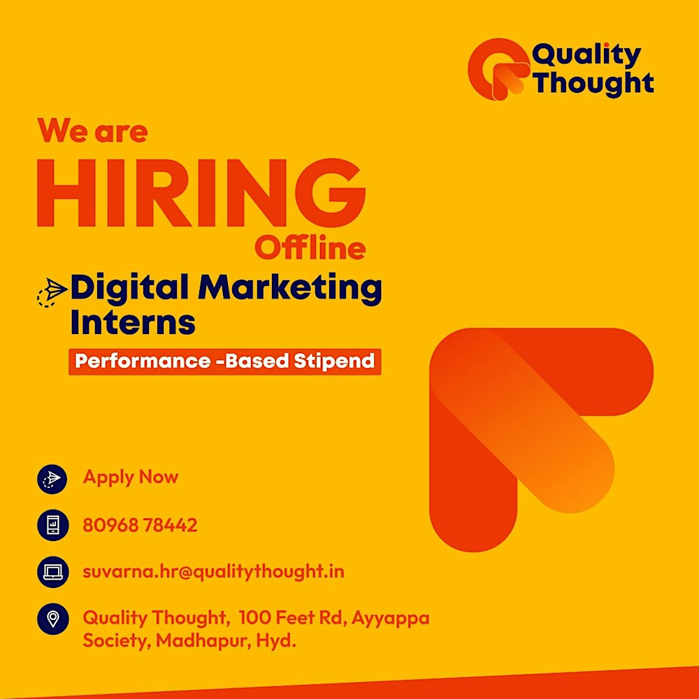 Digital Marketing Internship- Quality Thought