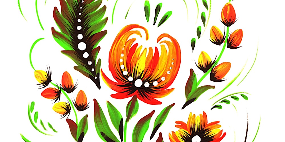 Ukrainian Folk Art - 'Petrykivka' Painting