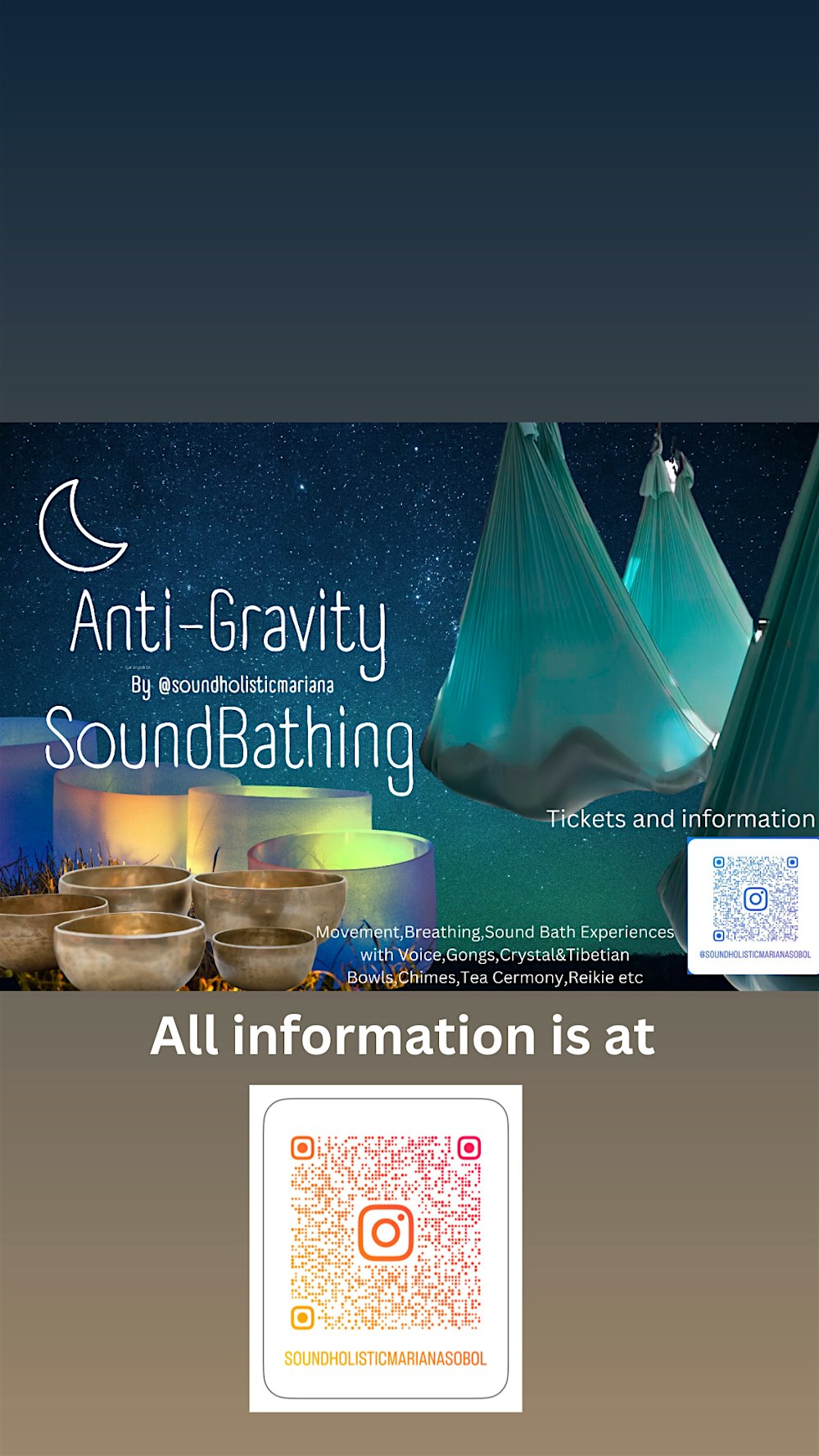 ANTI GRAVITY SOUND BATH February 2 SNOW MOON