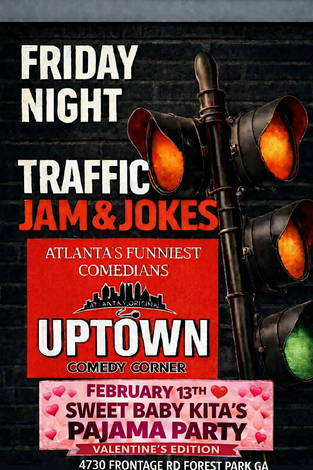 Friday Night Traffic Jam & Jokes: Sweet Baby Kita's Pajama Comedy Party