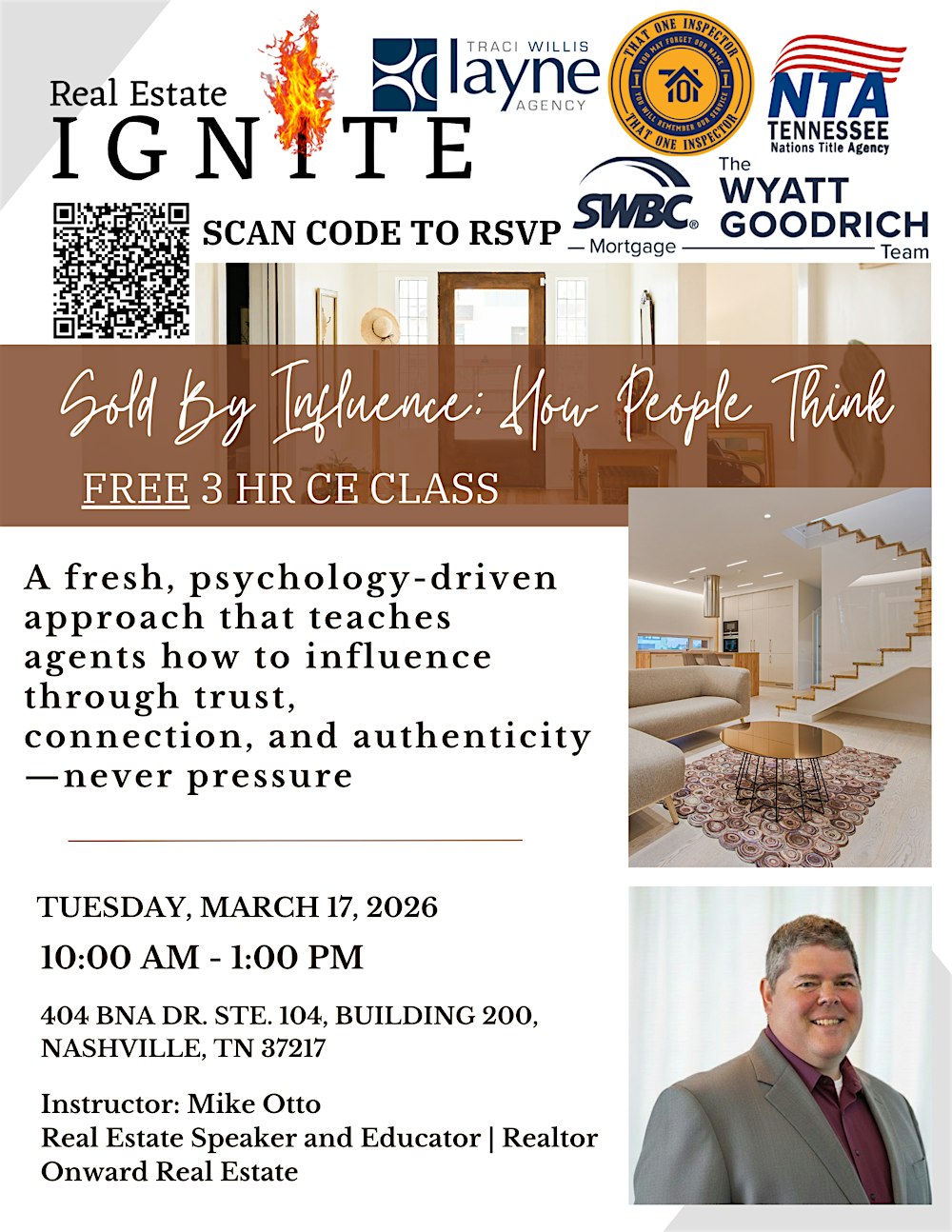 FREE 3 HOUR CE CLASS: Sold By Influence: How People Think