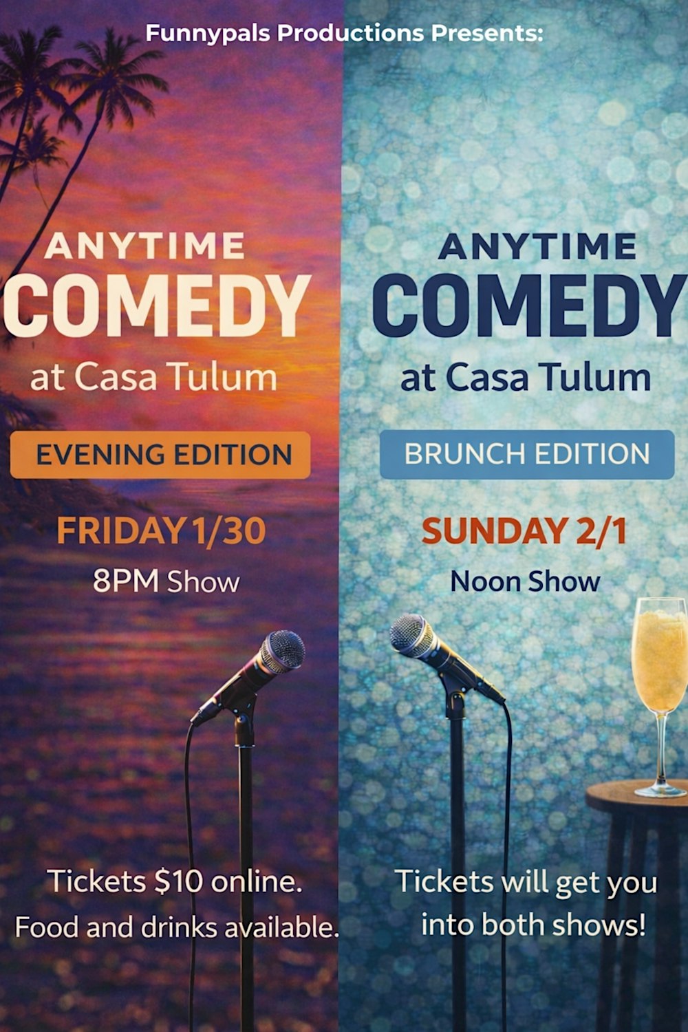 ANYTIME COMEDY at CASA TULUM