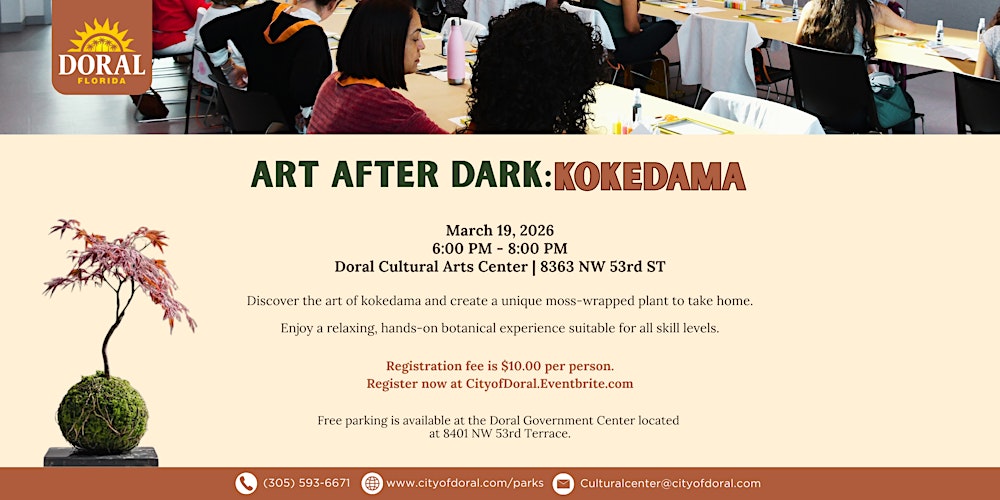 Art After Dark: Kokedama