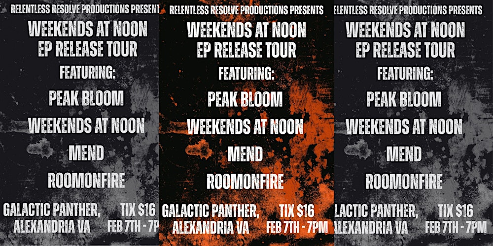 LIVE MUSIC: Weekends at Noon EP release tour