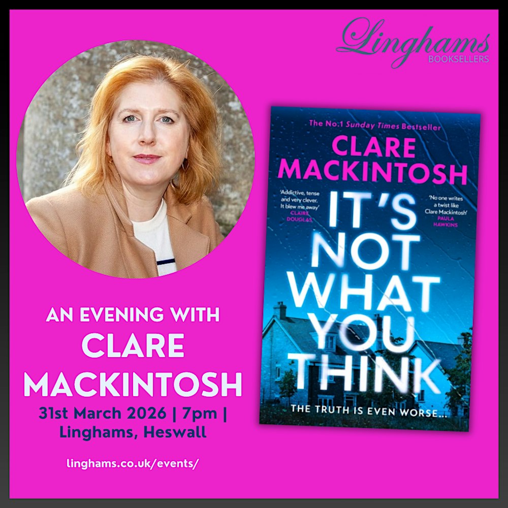 An evening with Clare Mackintosh | 31st March, 7pm, Linghams