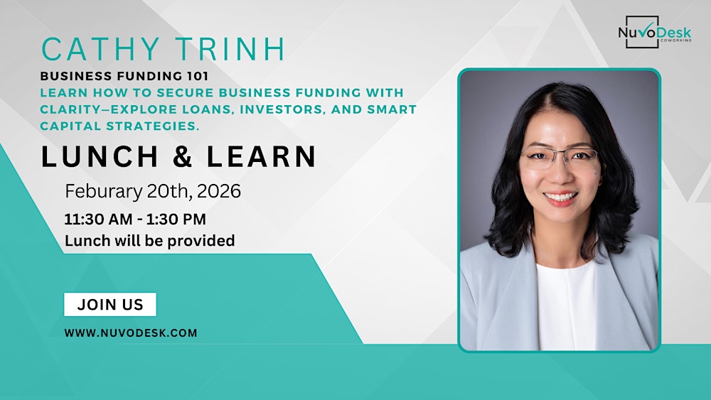 FREE Lunch & Learn: Business Funding 101