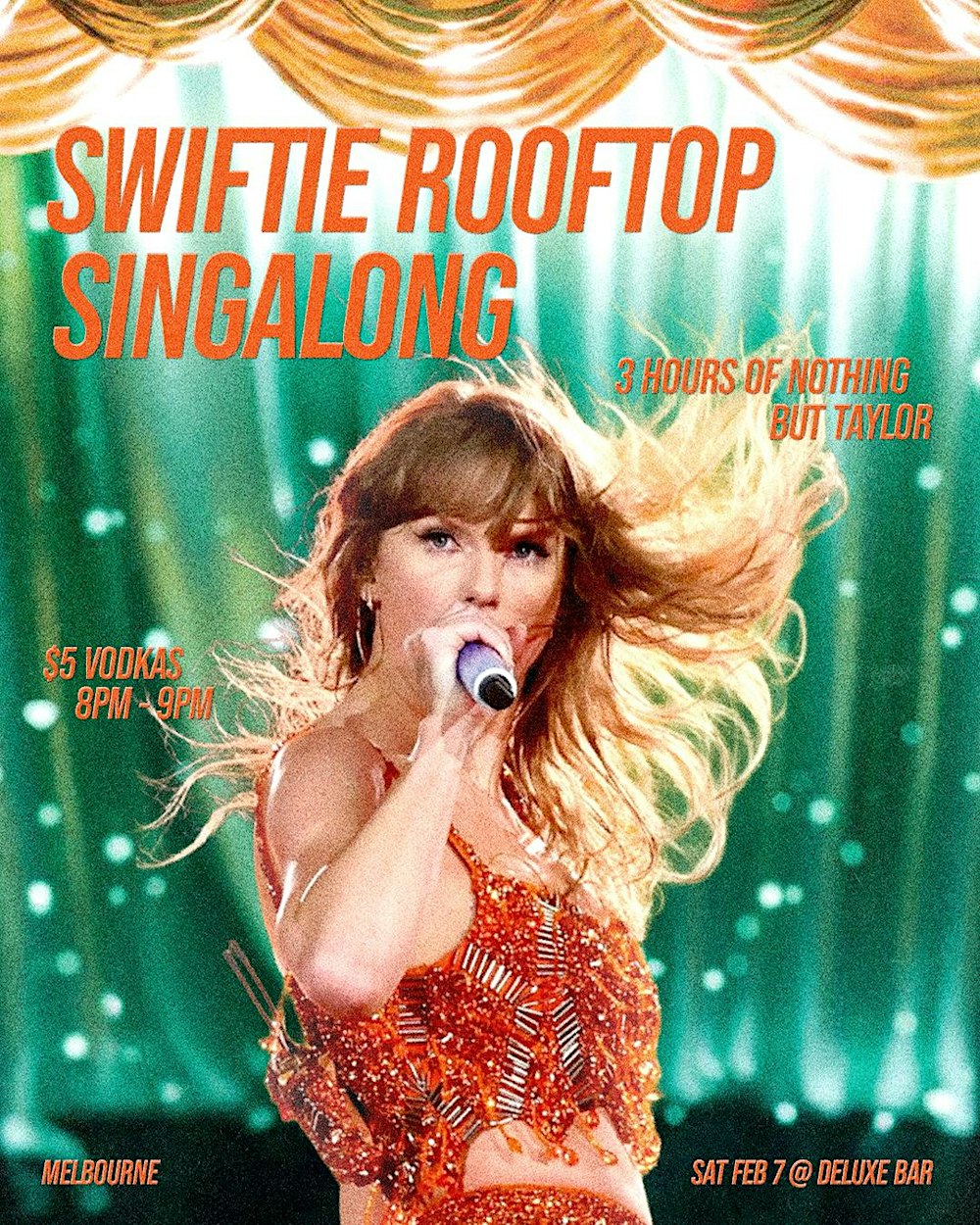SWIFTIE ROOFTOP SINGALONG | $5 VODKA | MELBOURNE | TAYLOR SWIFT