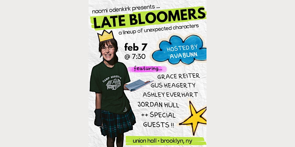LATE BLOOMERS a lineup of unexpected solo characters