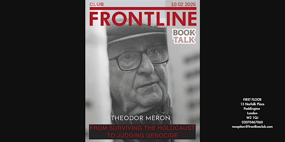 Book Talk: From Surviving the Holocaust to Judging Genocide
