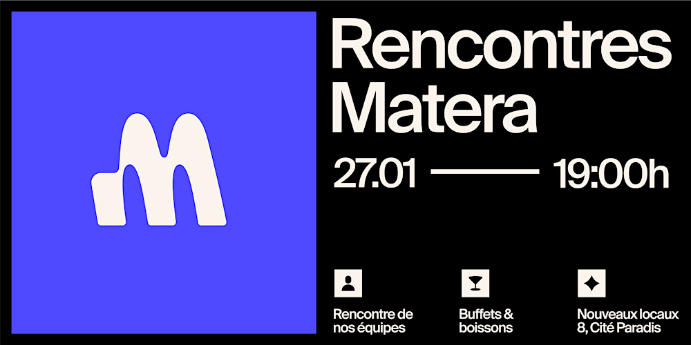 Les Rencontres Matera - 27 janvier 2026